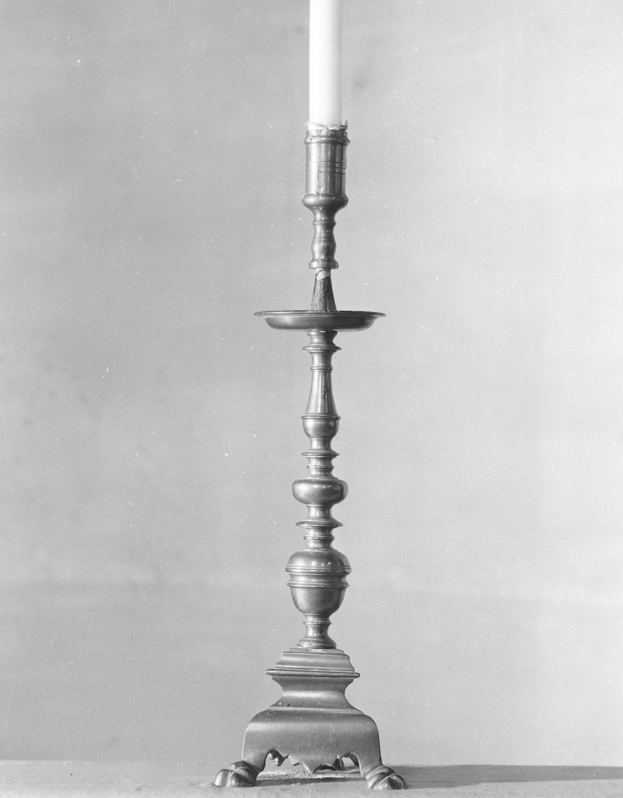 candeliere, coppia - bottega piacentina (metà sec. XVIII)