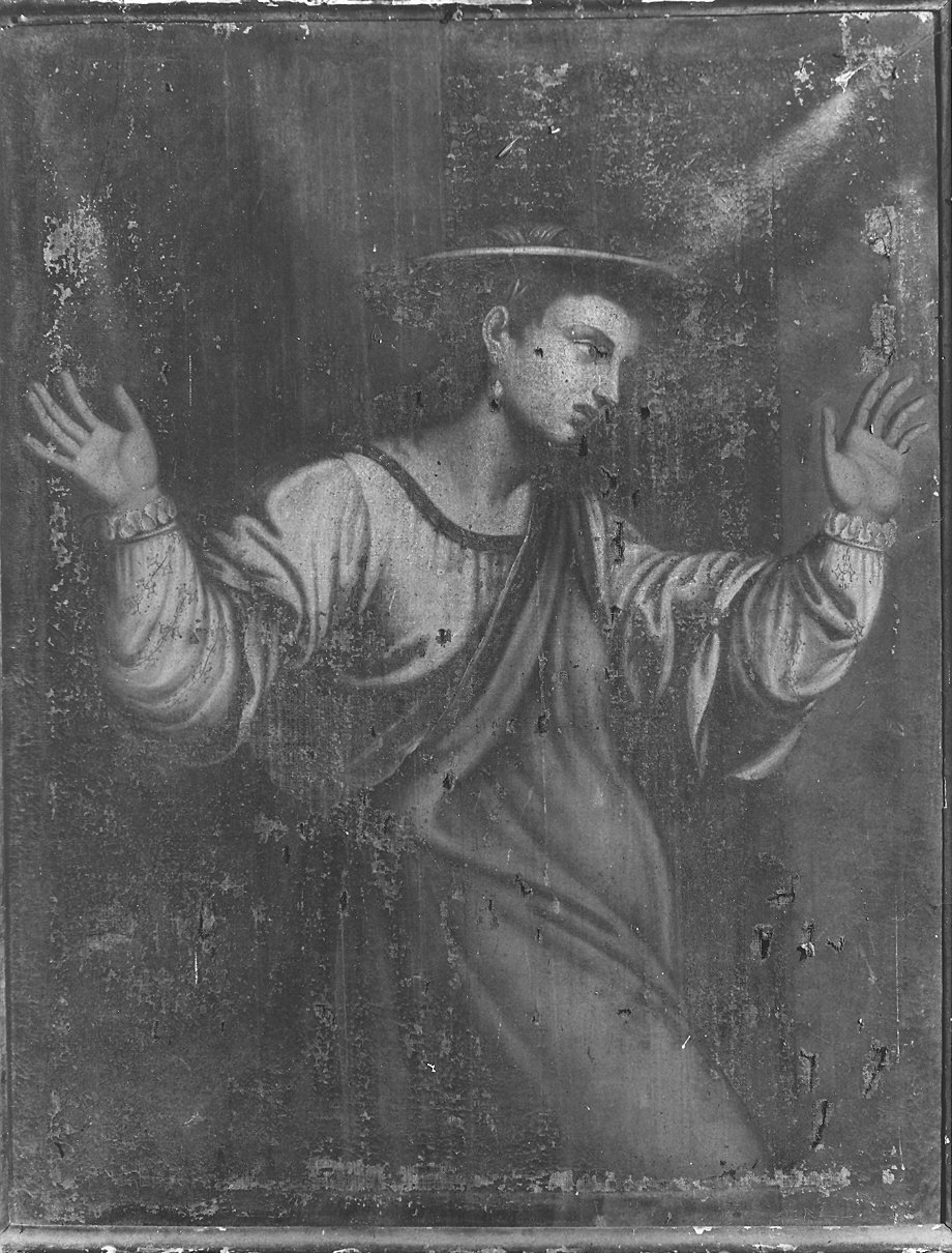 Santa Maria Egiziaca (dipinto, frammento) - ambito emiliano-lombardo (inizio sec. XVII)