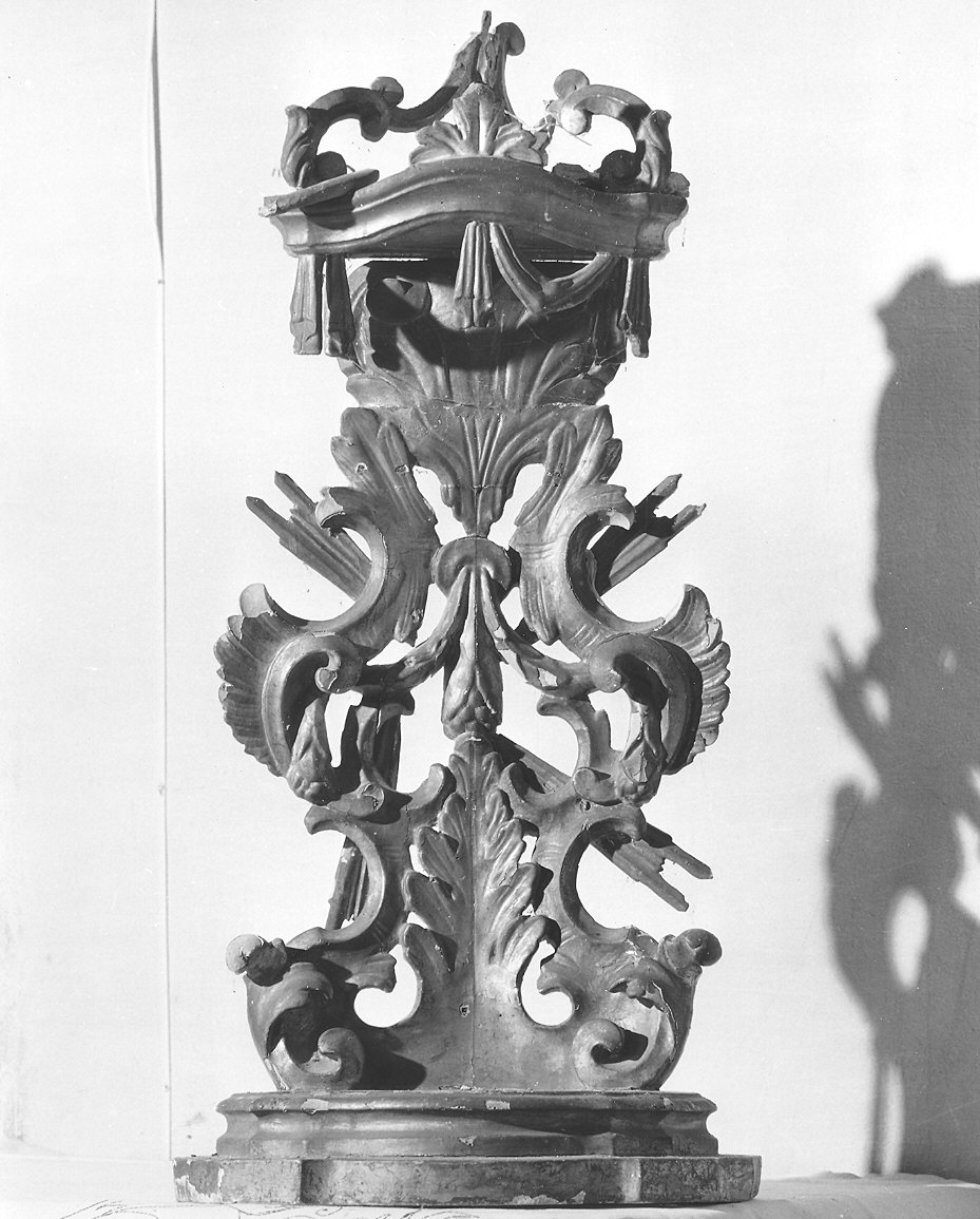 tronetto per esposizione eucaristica - bottega piacentina (sec. XVIII)