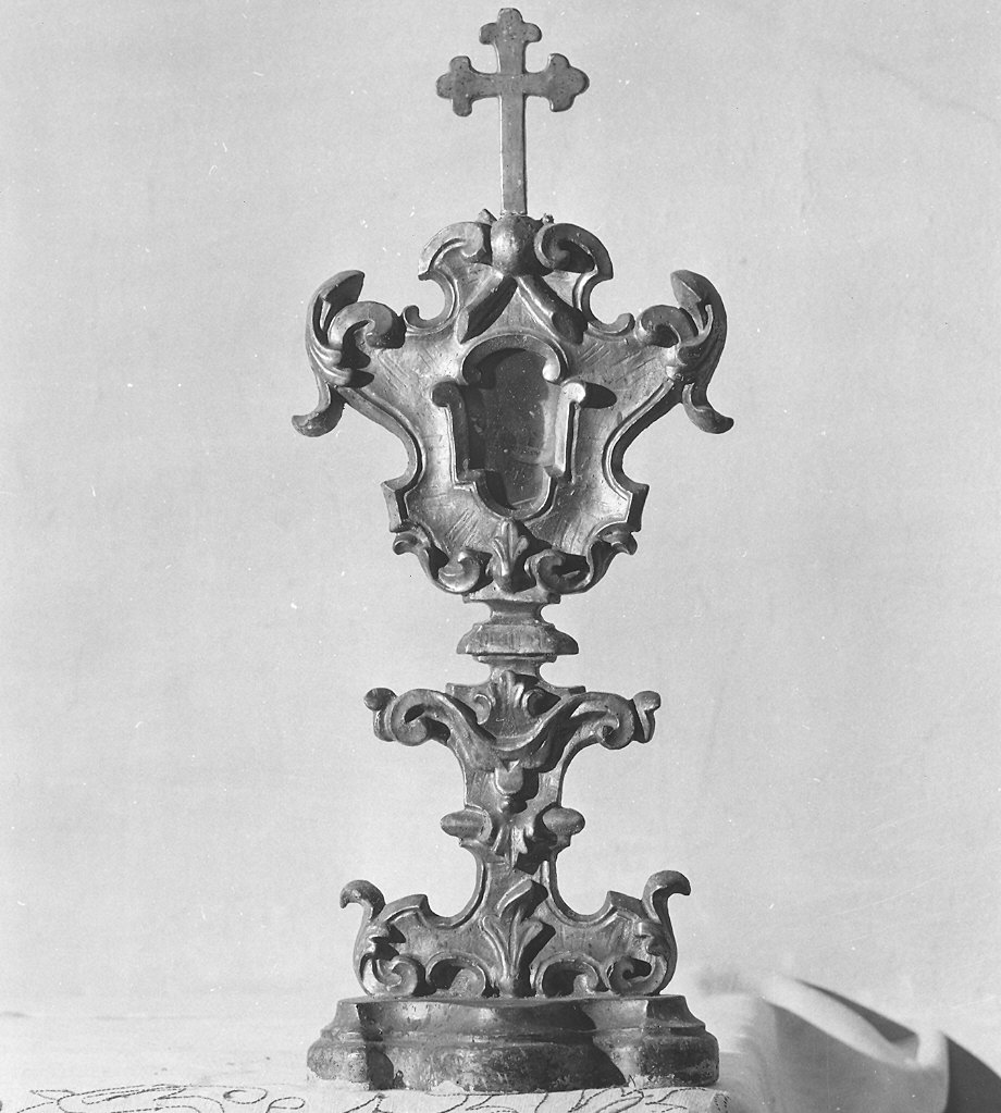 reliquiario - a ostensorio, serie - bottega piacentina (sec. XVIII)