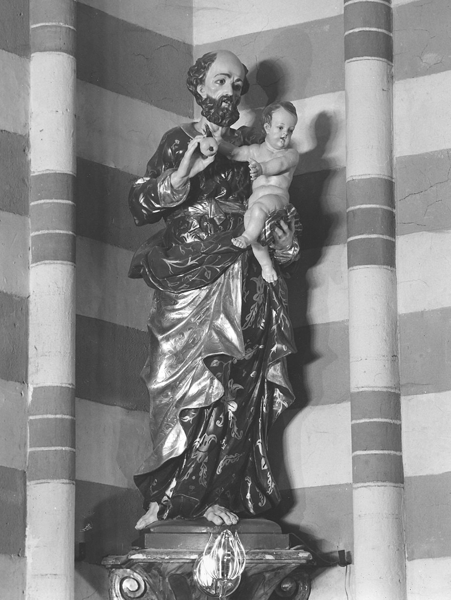 San Giuseppe e Gesù Bambino (statua) di Sceti Giovanni (attribuito) (secondo quarto sec. XVIII)