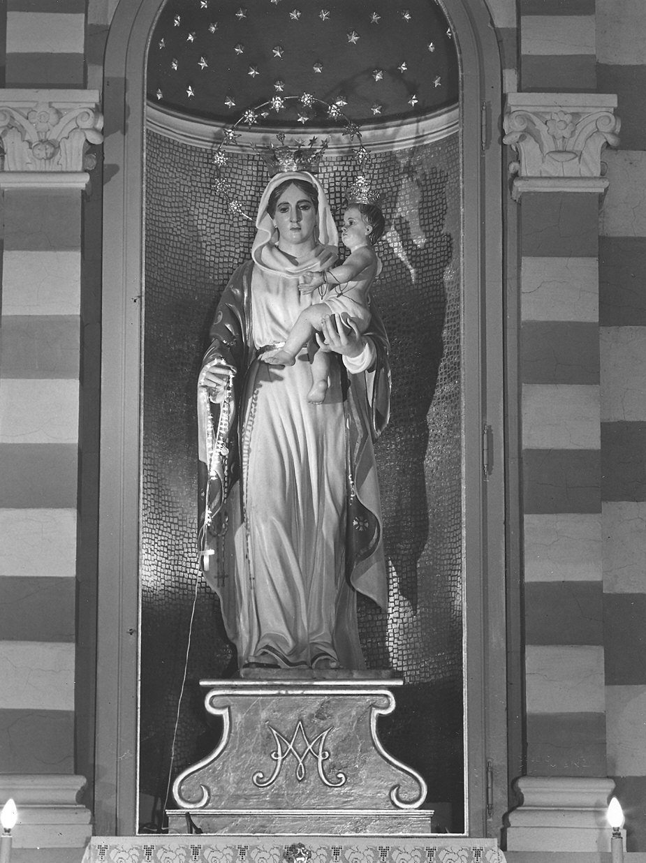 Madonna del Carmelo (statua) di Borella Domenico (metà sec. XIX)