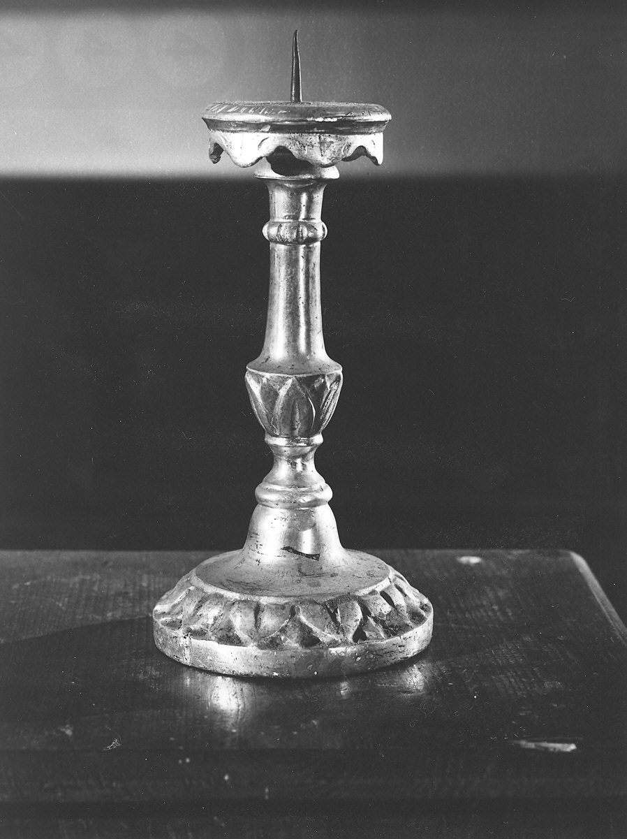 candeliere d'altare - bottega piacentina (sec. XIX)