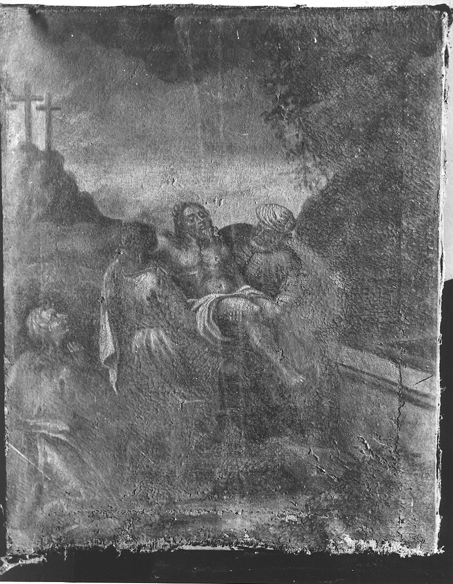 deposizione di Cristo nel sepolcro (dipinto) - ambito piacentino (seconda metà sec. XVII)
