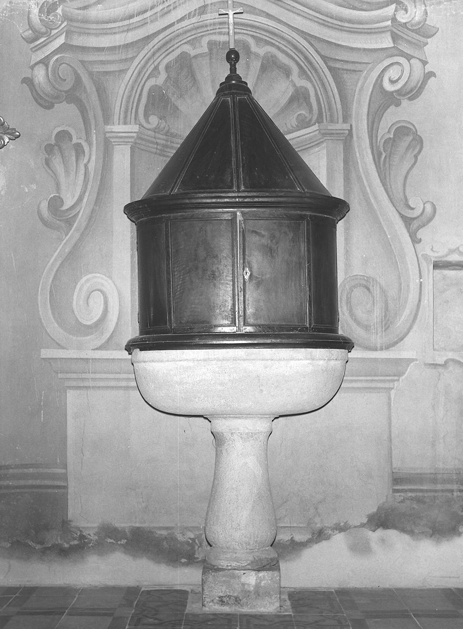 fonte battesimale - bottega piacentina (sec. XIX)