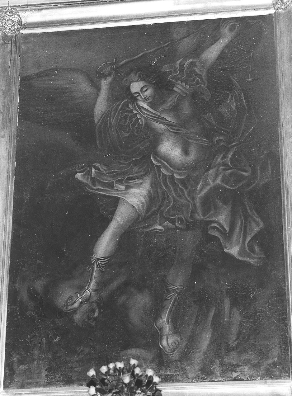 San Michele Arcangelo combatte il drago (dipinto) - ambito piacentino (prima metà sec. XVIII)