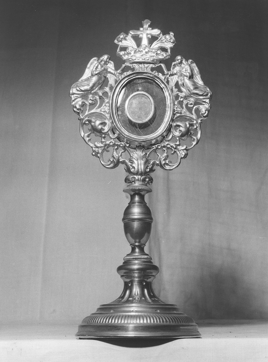 reliquiario - a ostensorio - produzione emiliana (fine sec. XIX)