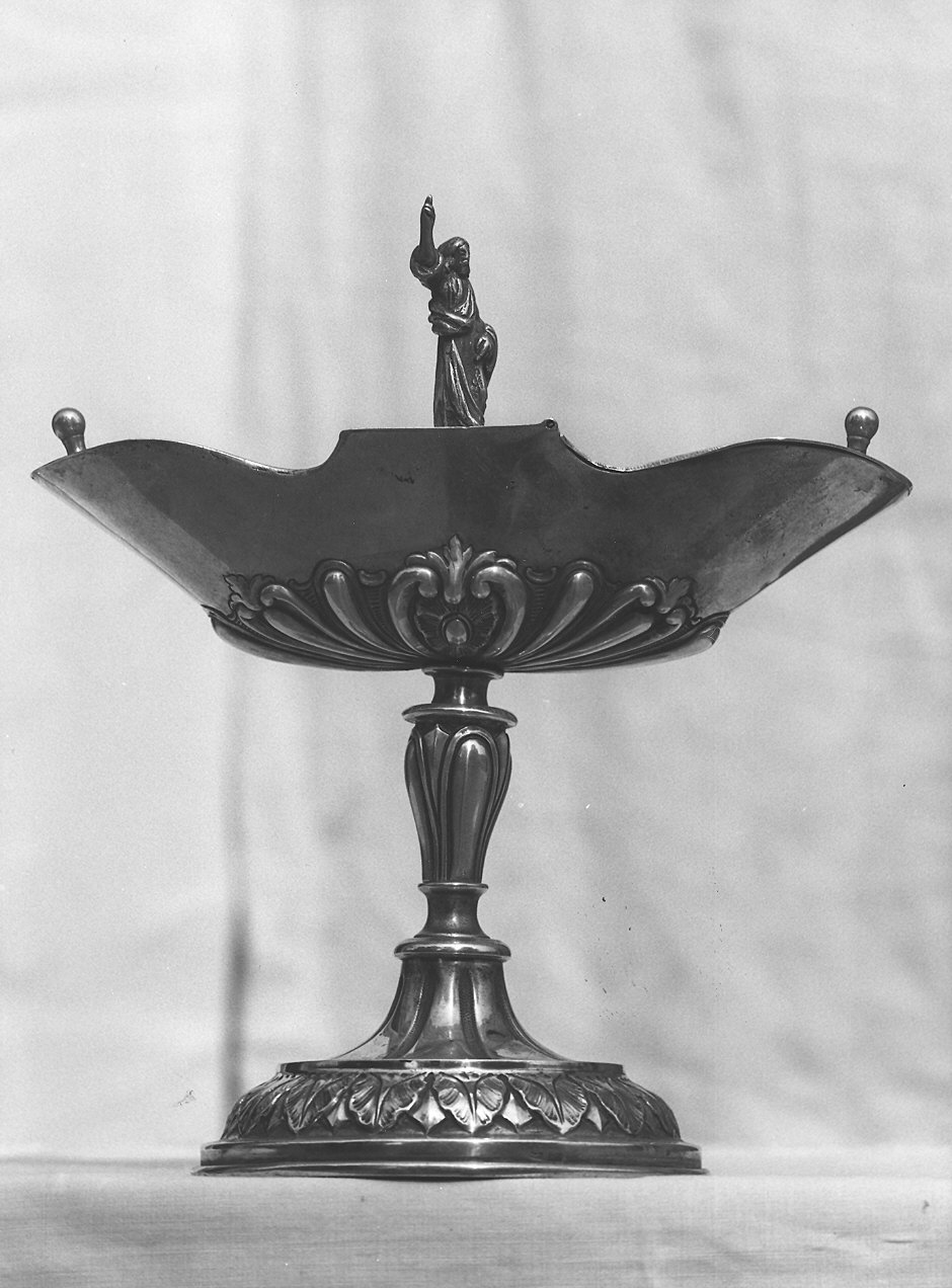 navicella portaincenso - a doppia valva - produzione emiliana (fine sec. XIX)