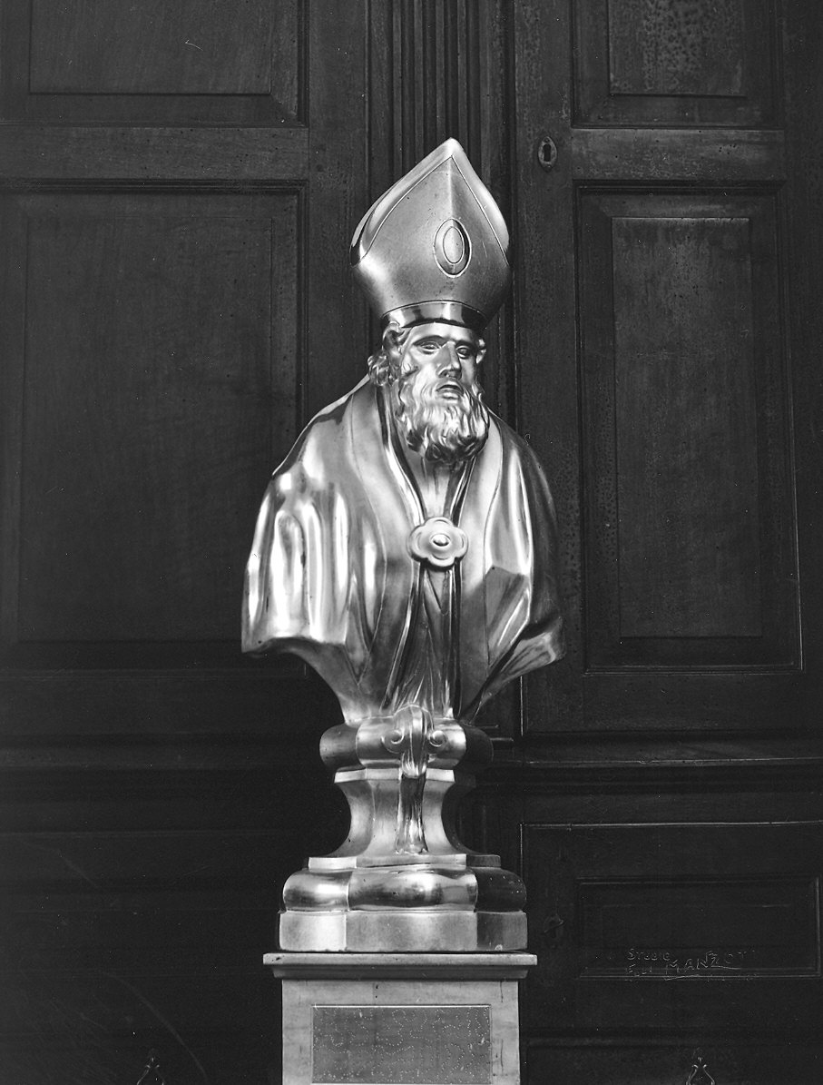 Santi vescovi (reliquiario - a busto, serie) - bottega piacentina (inizio sec. XIX)