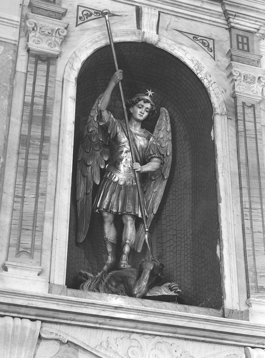 San Michele Arcangelo (scultura) - bottega piacentina (fine sec. XIX)