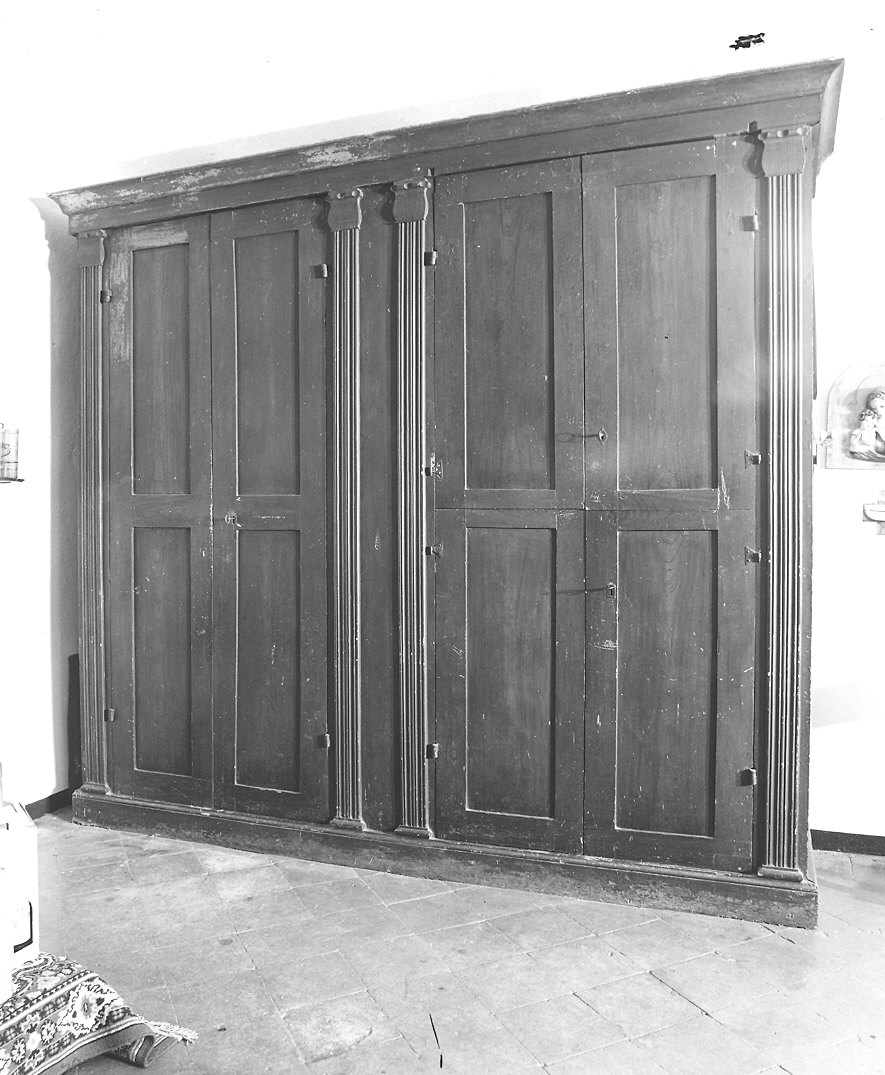 mobile da sacrestia - bottega piacentina (fine sec. XVIII)