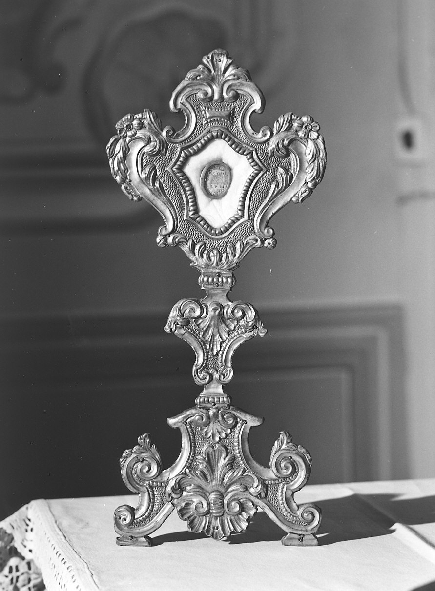 reliquiario - a ostensorio - produzione emiliana (sec. XIX)