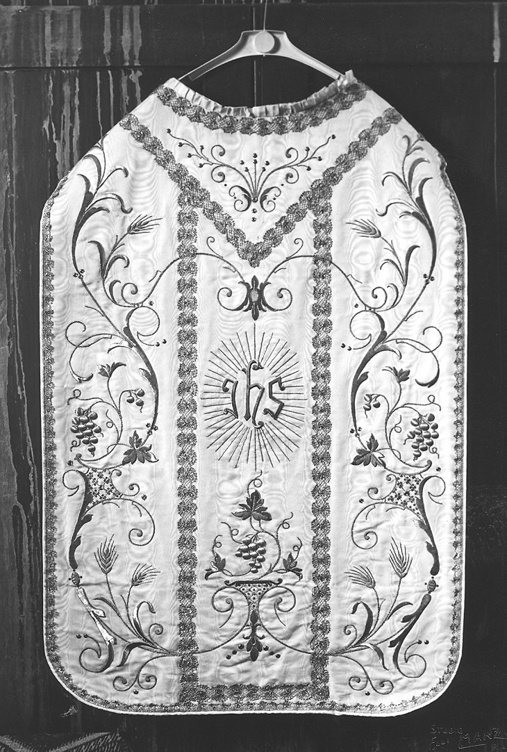 paramento liturgico, insieme - manifattura italiana (fine sec. XIX)