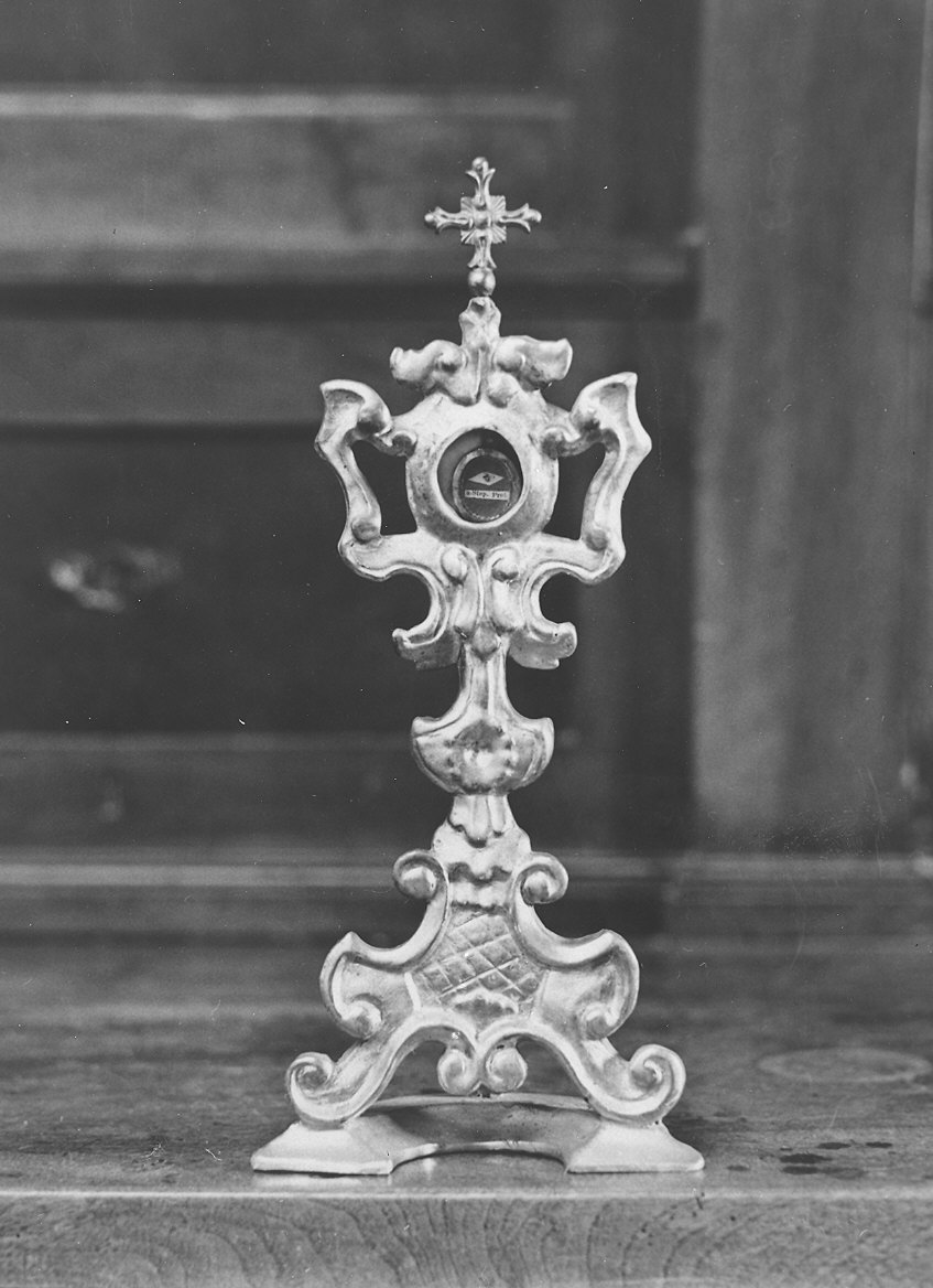 reliquiario - a ostensorio - bottega piacentina (fine sec. XVIII)