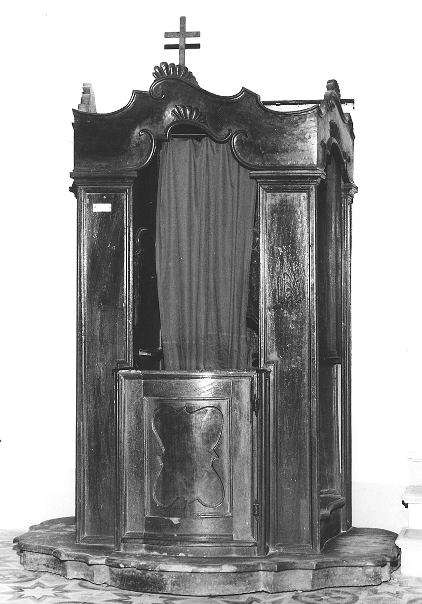 confessionale - bottega piacentina (sec. XVIII)