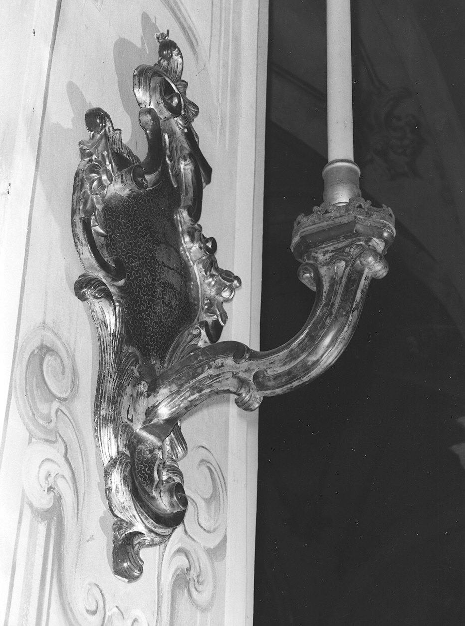 candeliere da parete, serie - bottega emiliana (sec. XVIII)