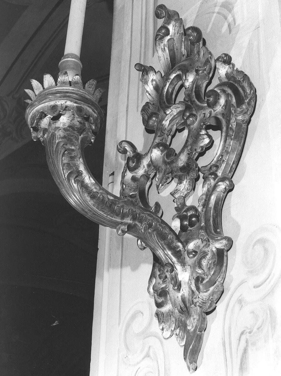 candeliere da parete, serie - bottega emiliana (sec. XVIII)