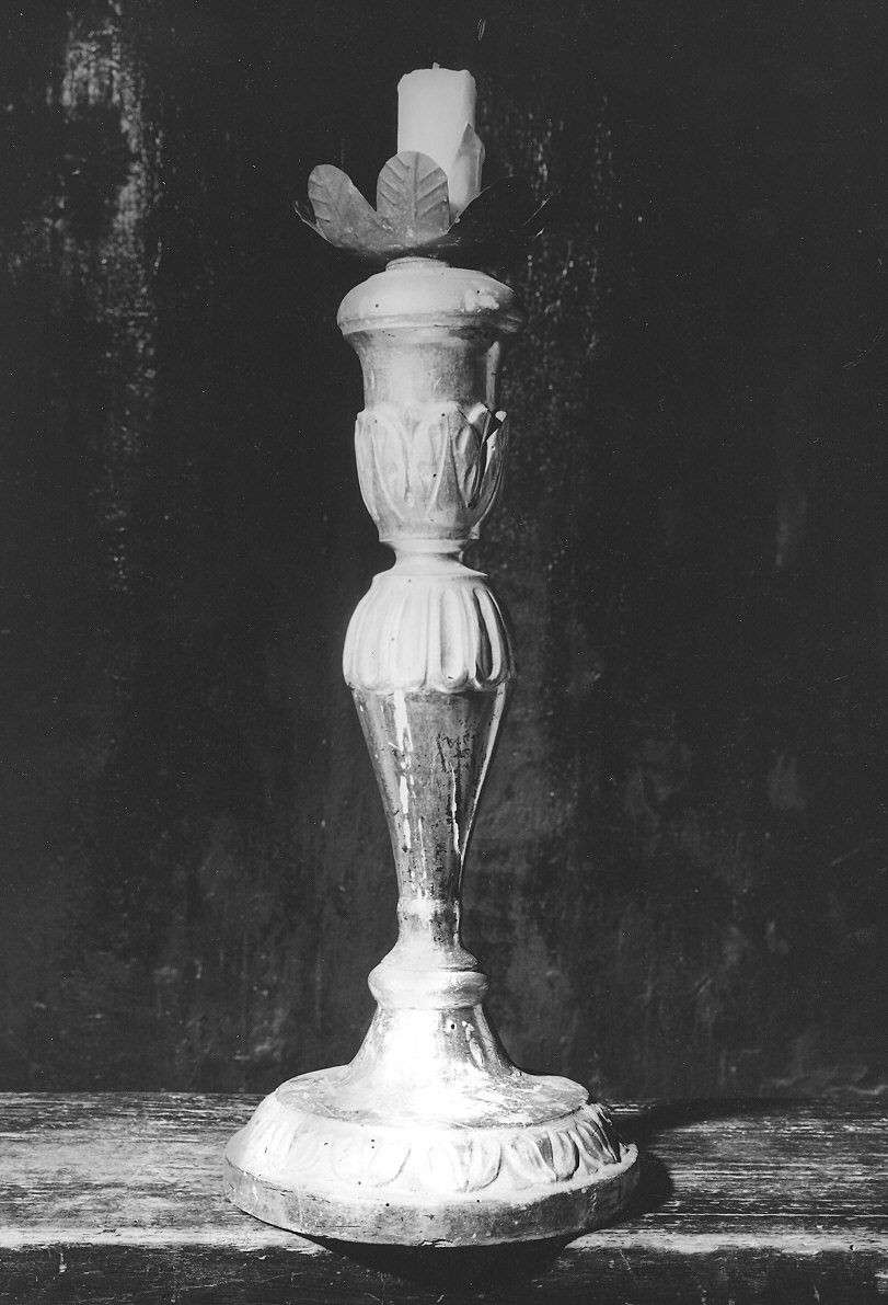 candelabro, coppia - bottega emiliana (seconda metà sec. XIX)