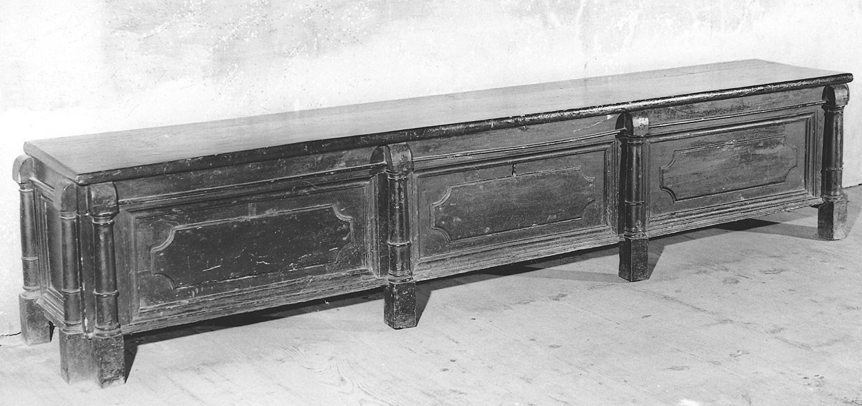 cassapanca - bottega piacentina (sec. XIX)