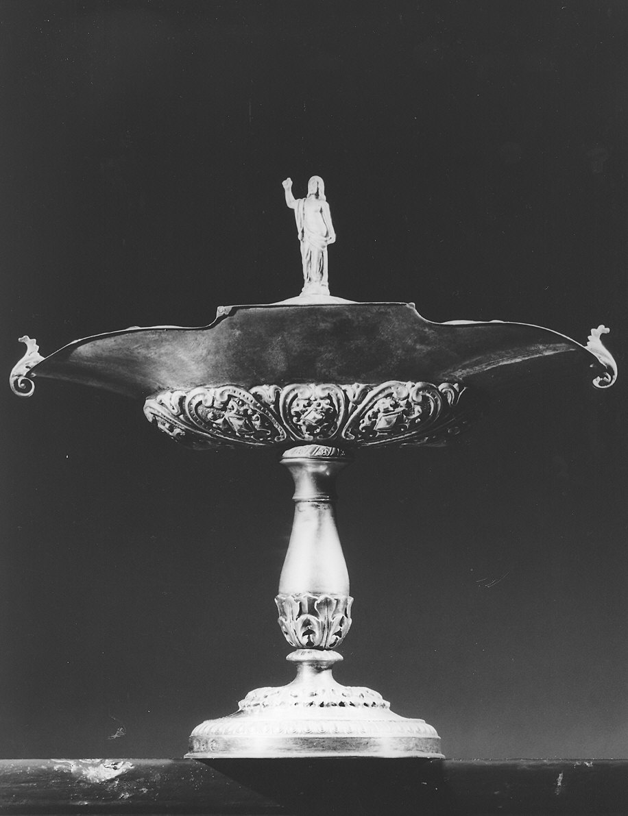 navicella portaincenso - a doppia valva - bottega piacentina (sec. XIX)