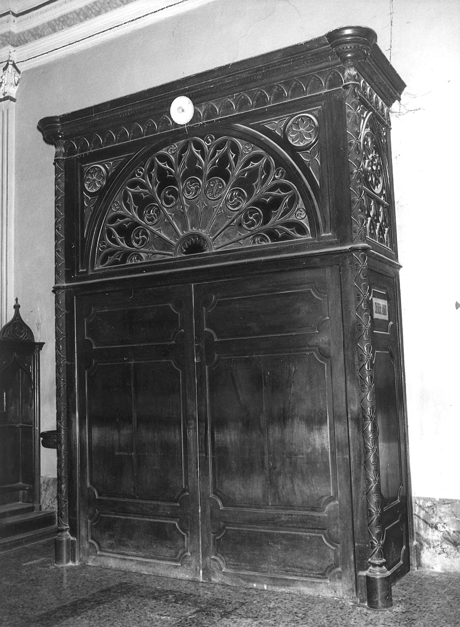 bussola d'ingresso - bottega piacentina (seconda metà sec. XIX)