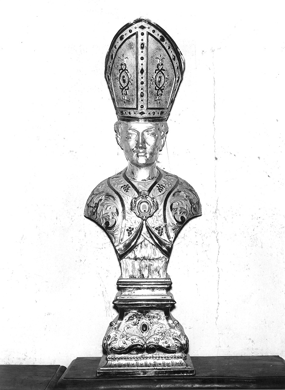 vescovo (reliquiario - a busto) - produzione emiliana (inizio sec. XX)