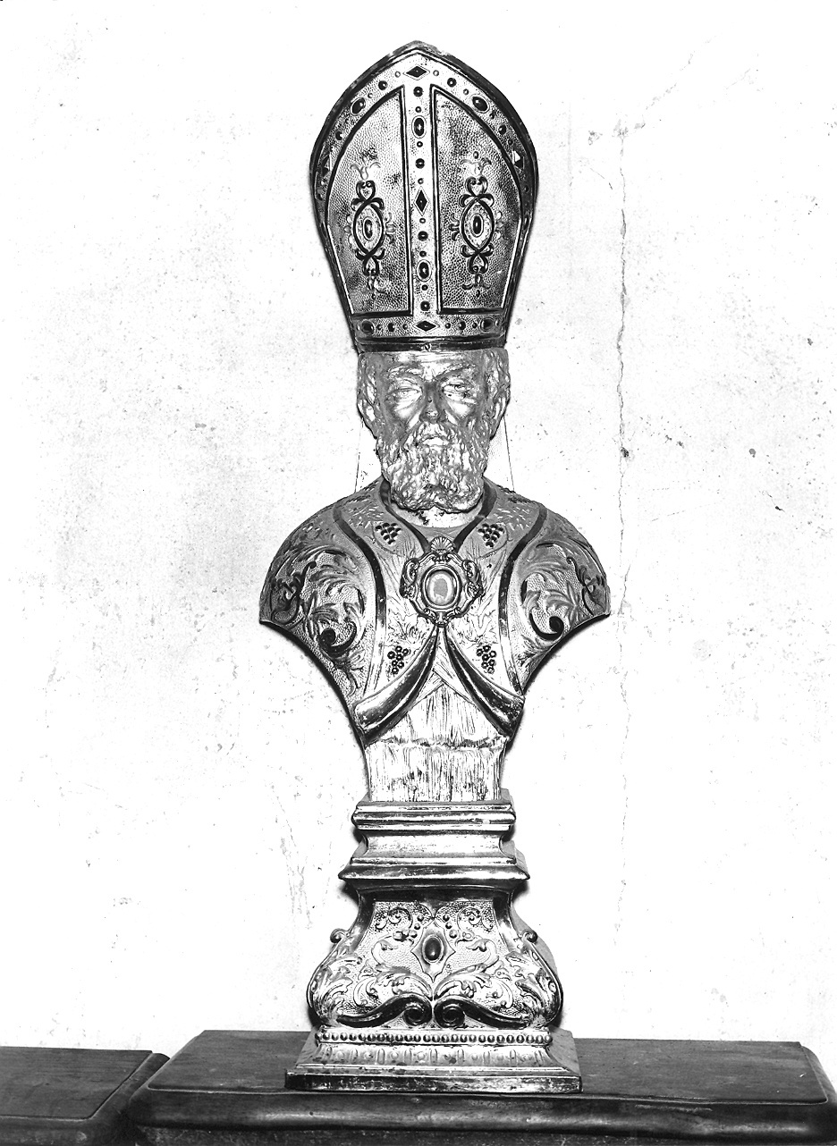 vescovo (reliquiario - a busto) - produzione emiliana (inizio sec. XX)