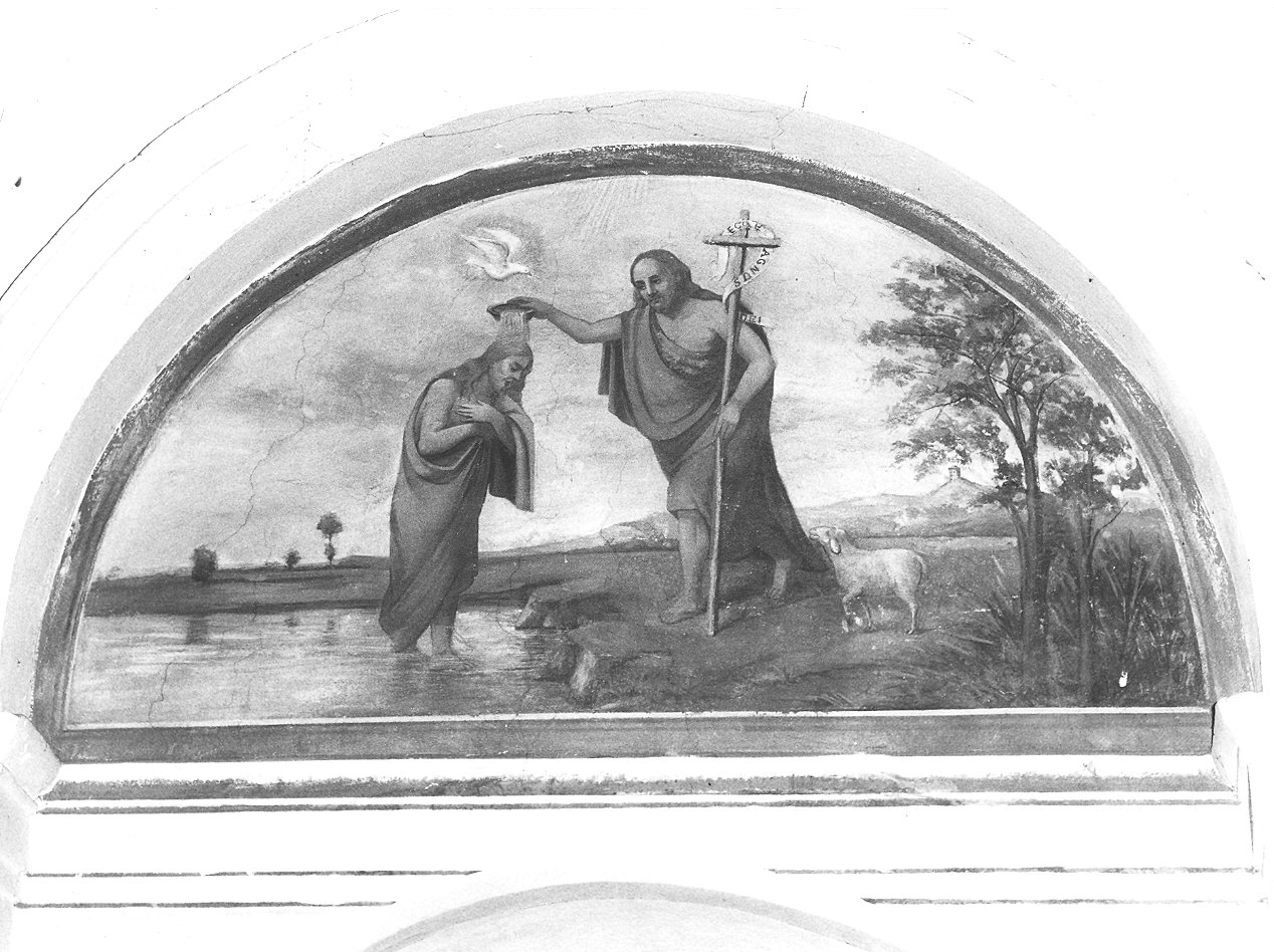 battesimo di Cristo (dipinto) di Calzarossa (prima metà sec. XIX)