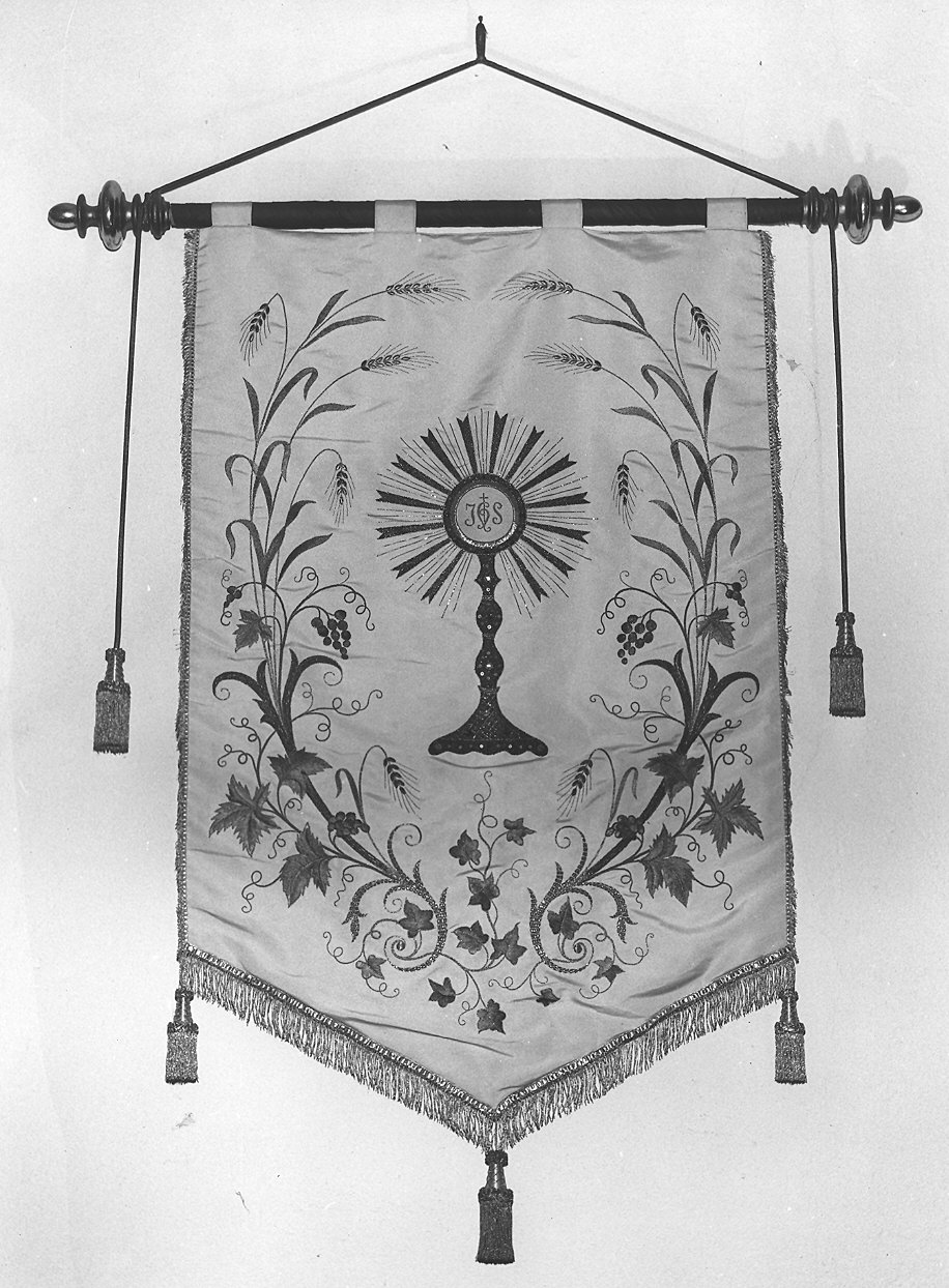 stendardo processionale - manifattura piacentina (inizio sec. XX)