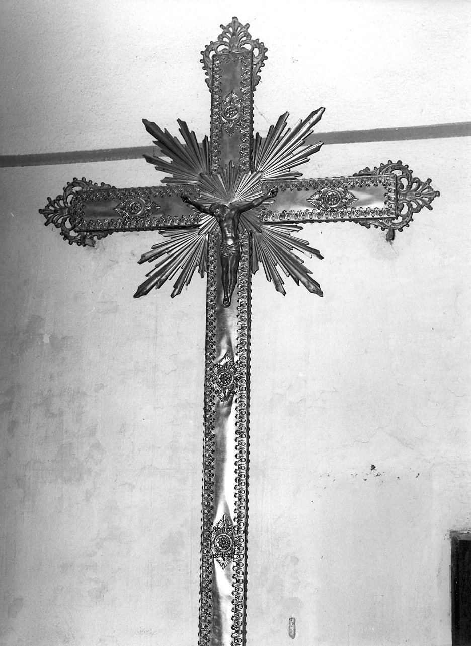 croce processionale - bottega piacentina (sec. XIX)