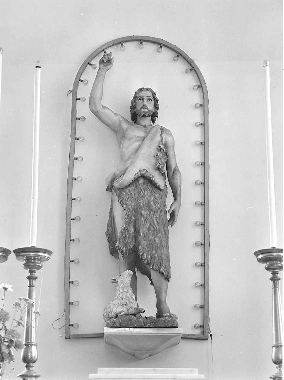 San Giovanni Battista (statua) - produzione emiliana (fine sec. XIX)