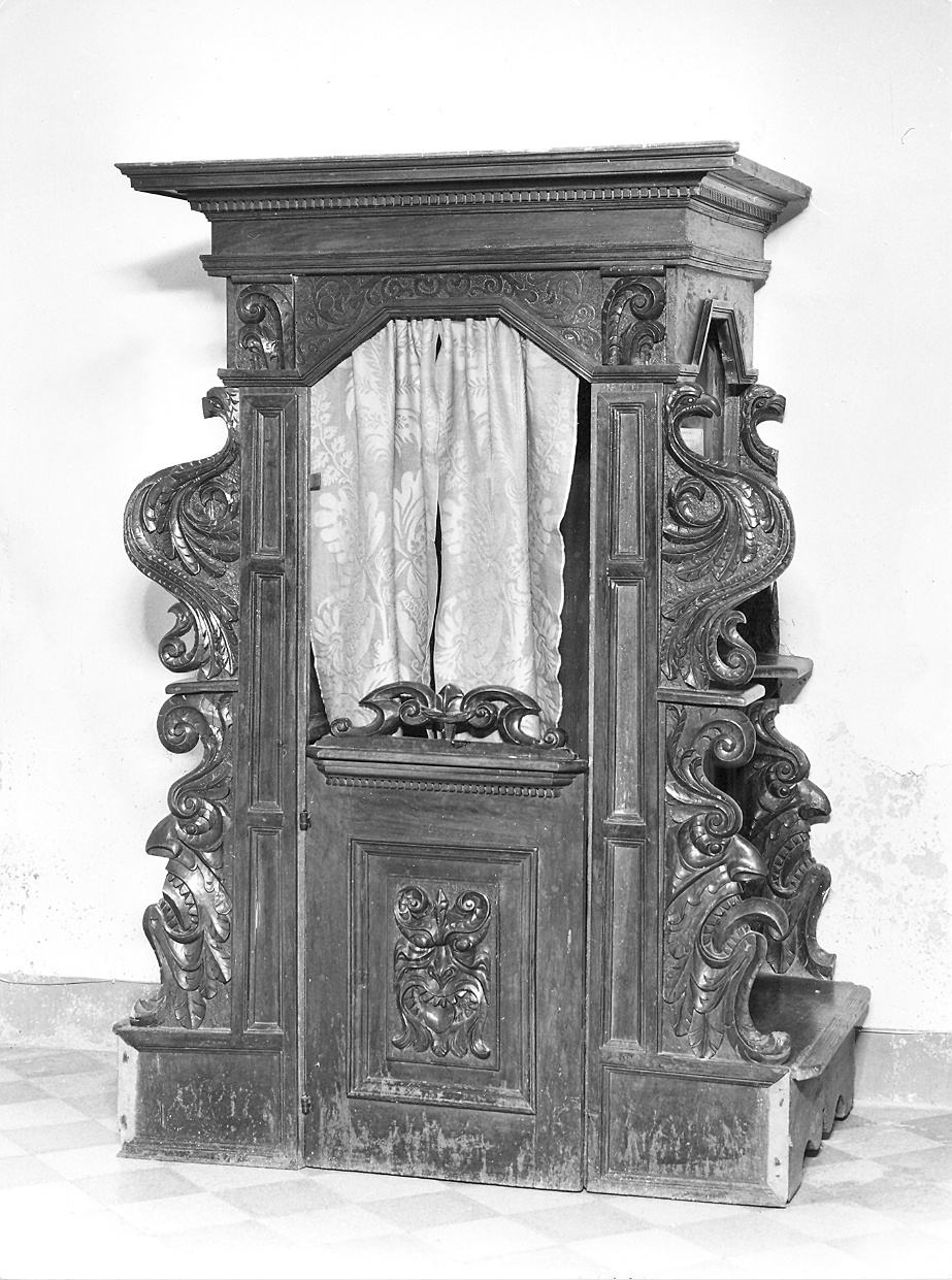 confessionale - bottega ligure (fine/inizio secc. XVIII/ XIX)