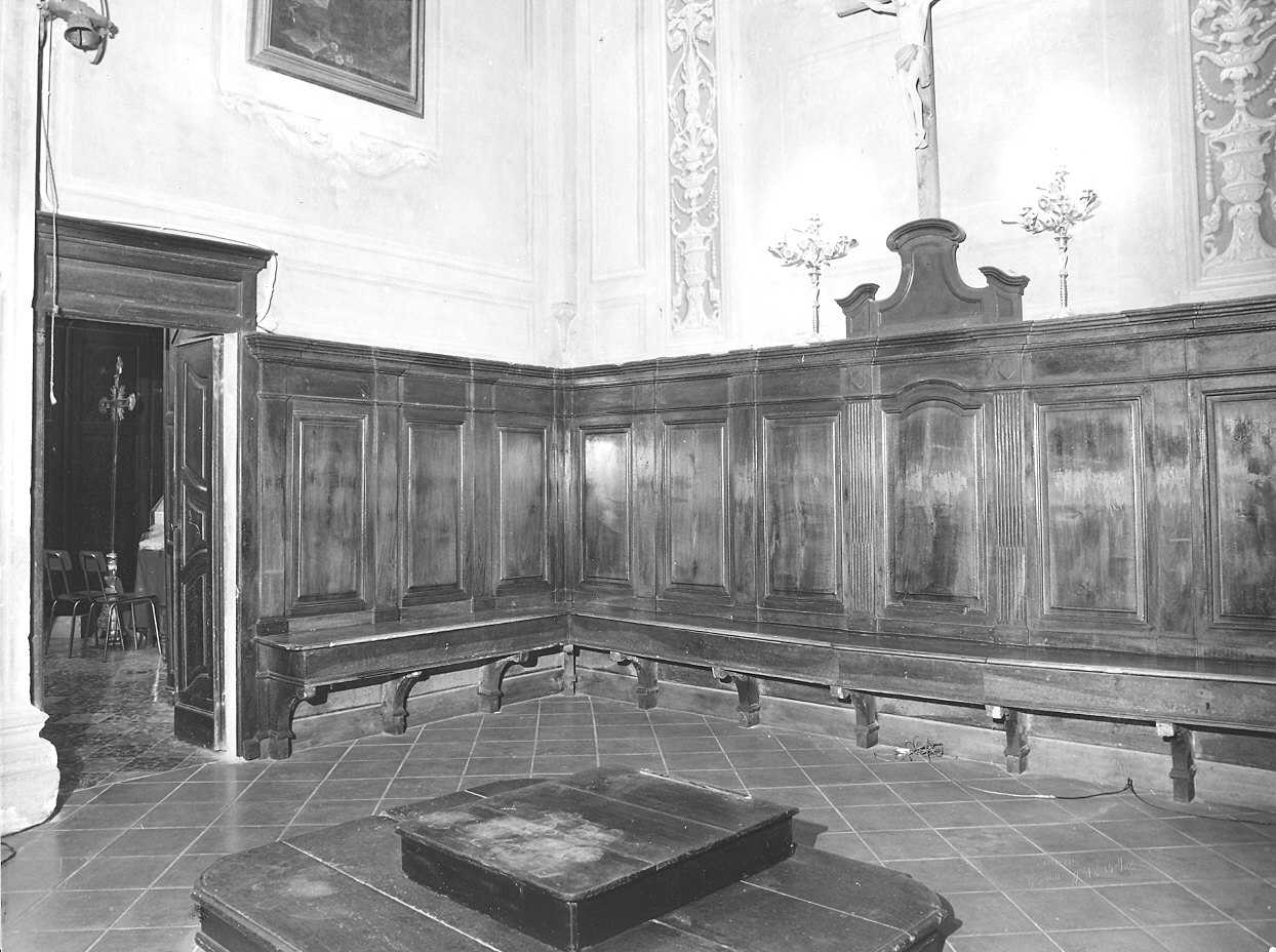 stalli del coro - bottega piacentina (ultimo quarto sec. XVIII)