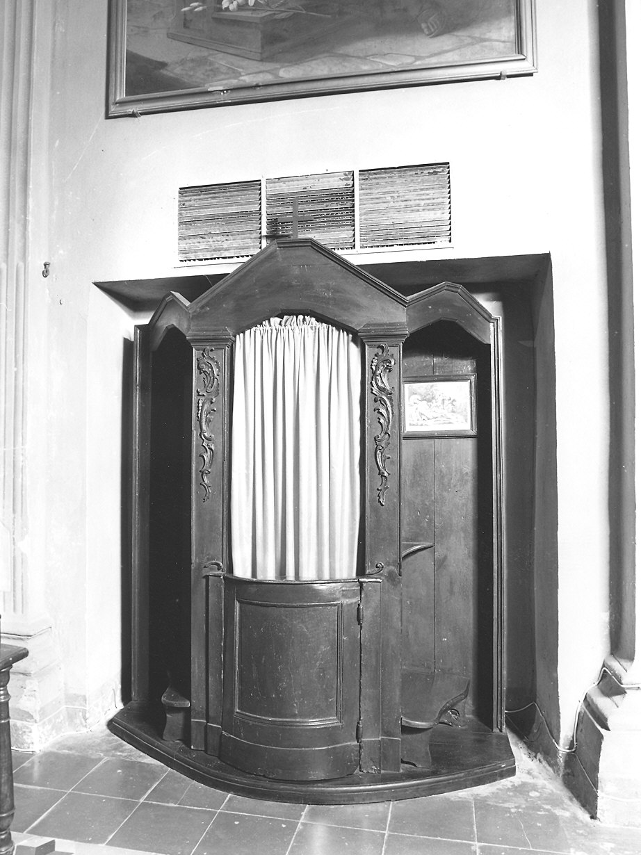 confessionale - bottega piacentina (seconda metà sec. XVIII)