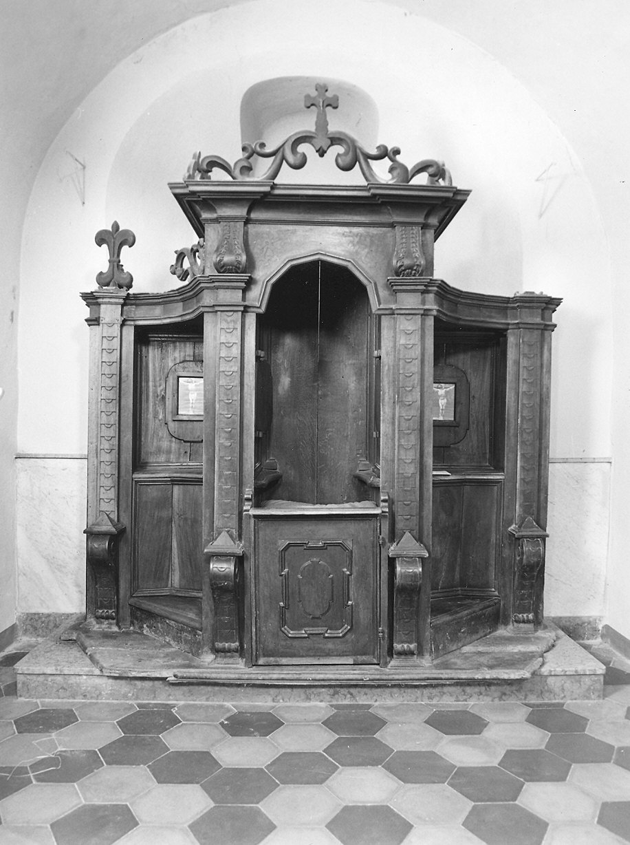confessionale - bottega piacentina (sec. XVII)