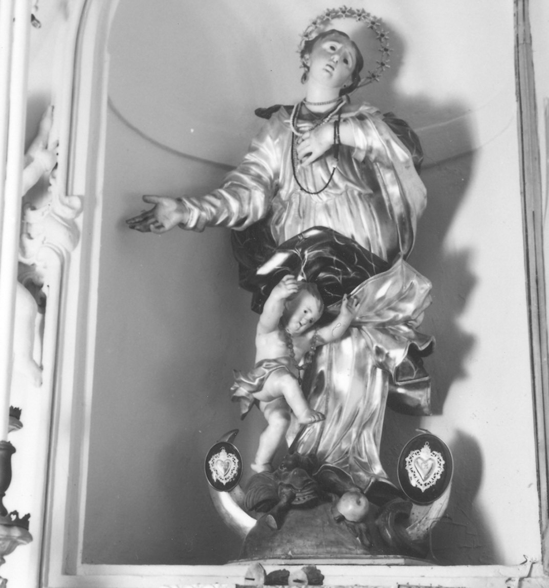 Madonna Immacolata con Gesù Bambino (statua) - bottega piacentina (secondo quarto sec. XVIII)