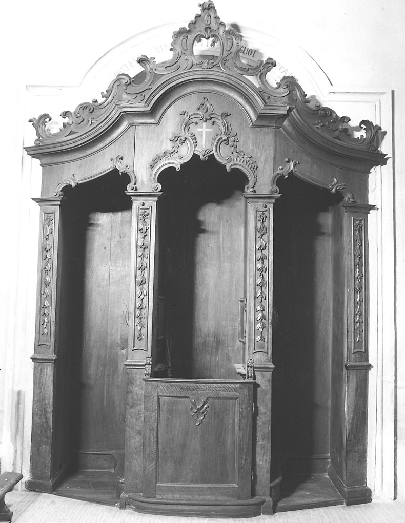 confessionale - bottega piacentina (sec. XVIII)