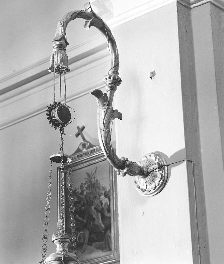 reggilampada a bracci, coppia - bottega piacentina (sec. XIX)