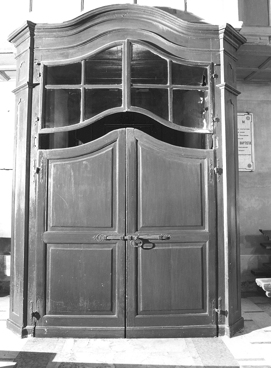 bussola d'ingresso - bottega piacentina (sec. XIX)