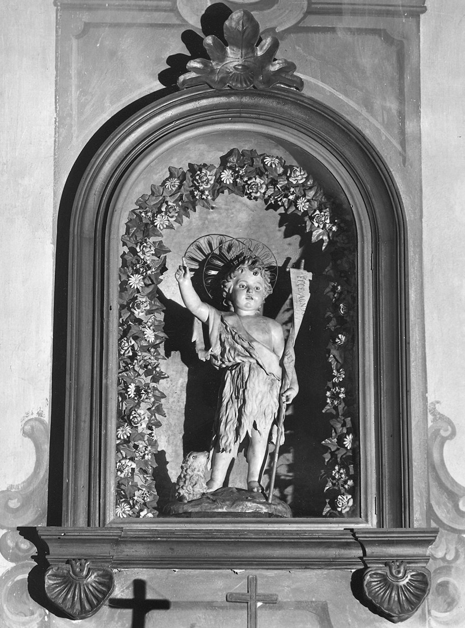 San Giovannino con l'agnello (scultura) di Manzo Giuseppe (inizio sec. XX)