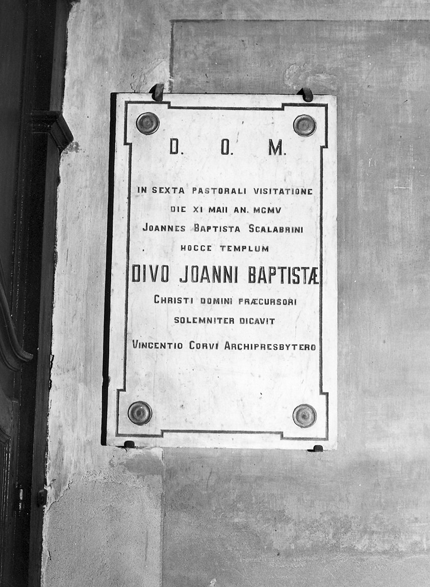 lapide commemorativa - bottega piacentina (inizio sec. XX)