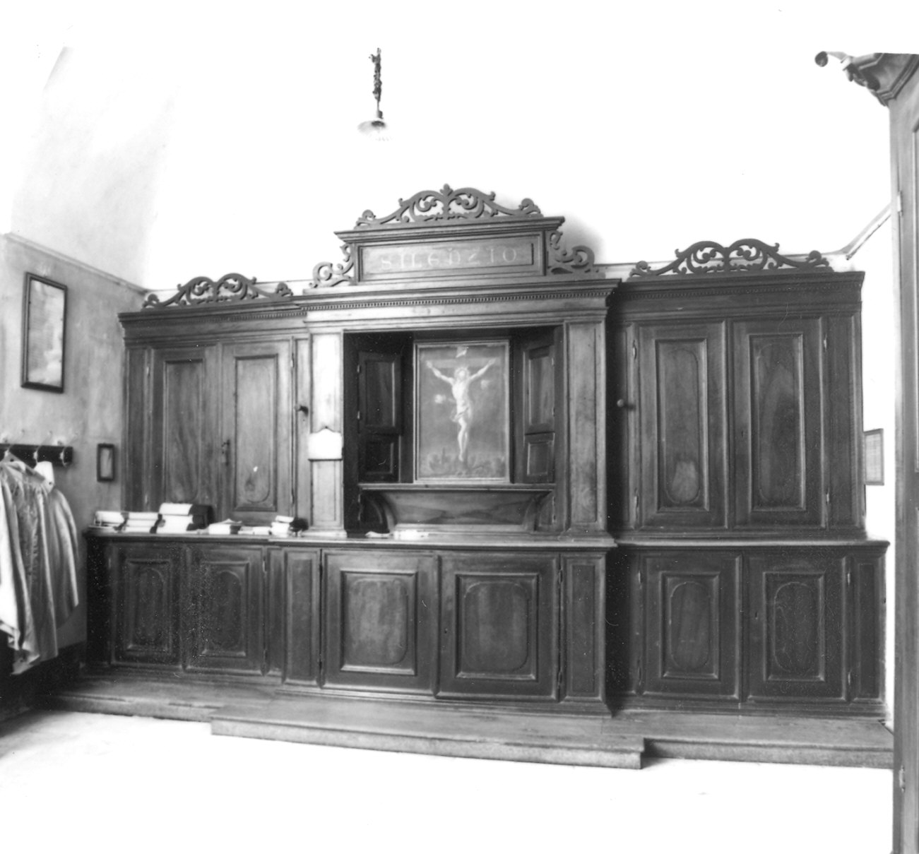 mobile da sacrestia - bottega piacentina (fine sec. XVII)