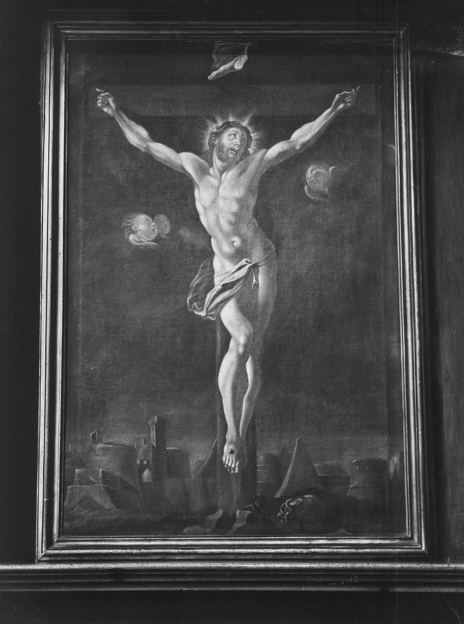 Cristo crocifisso (dipinto) di Gherardi Giuseppe (ultimo quarto sec. XVIII)