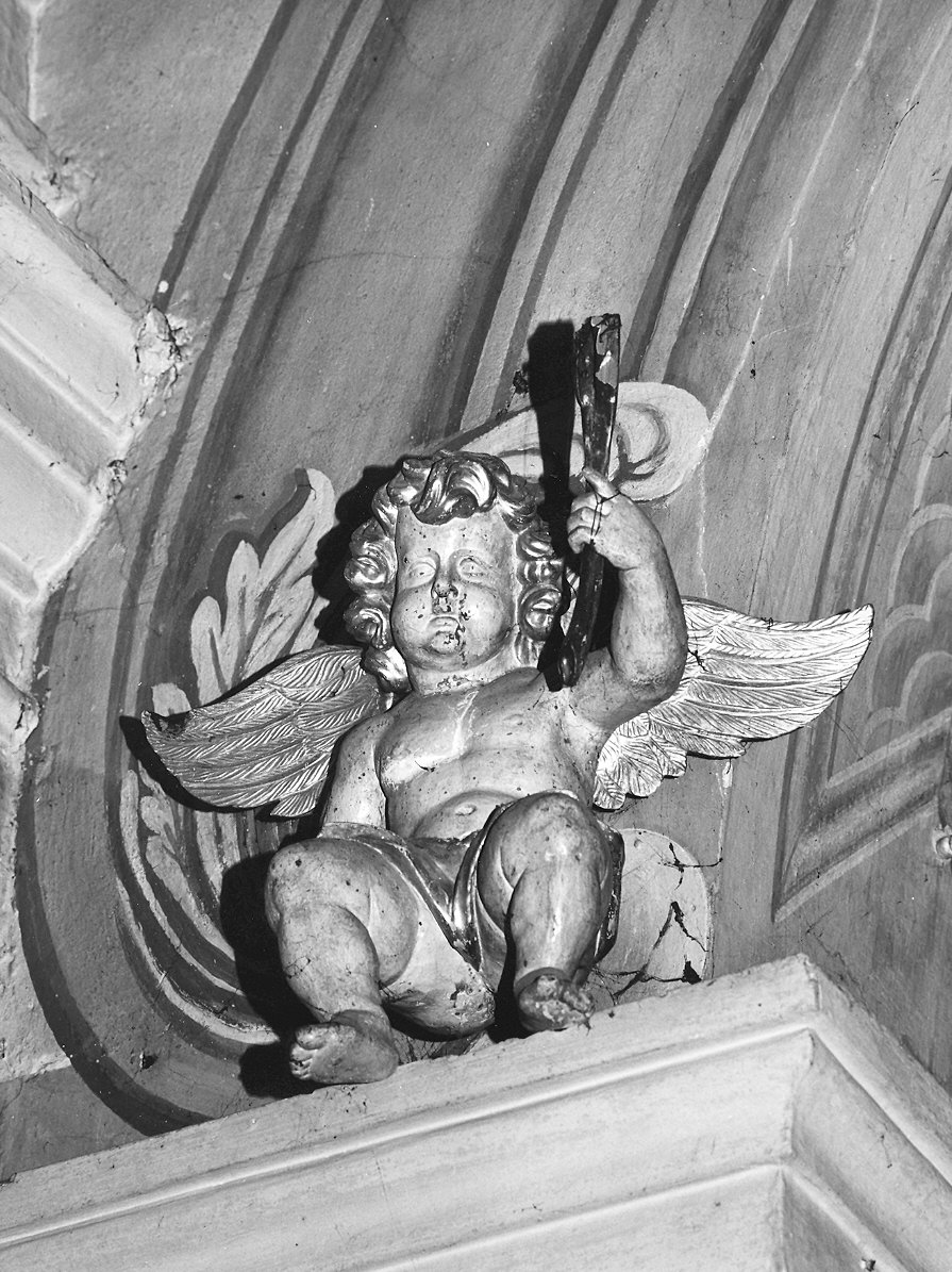 angelo (scultura, coppia) - bottega piacentina (sec. XVII)