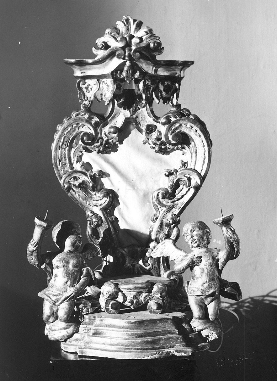 tronetto per esposizione eucaristica - bottega piacentina (sec. XVIII)