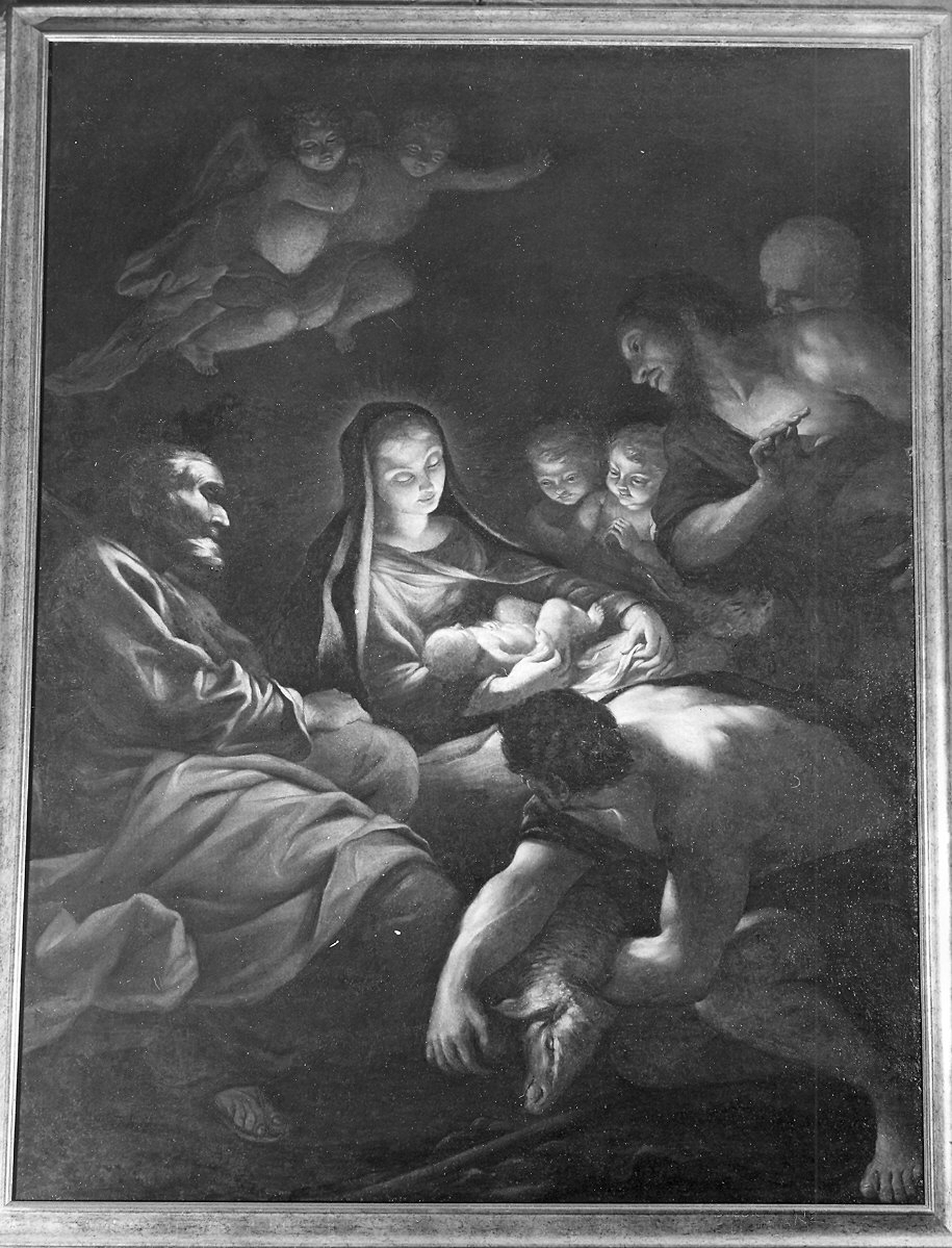 adorazione dei pastori (dipinto) - ambito bolognese (sec. XVII)