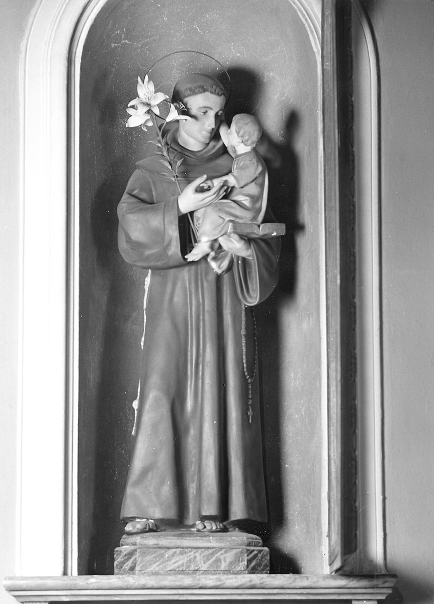 Sant'Antonio da Padova (statua) - produzione emiliana (primo quarto sec. XX)