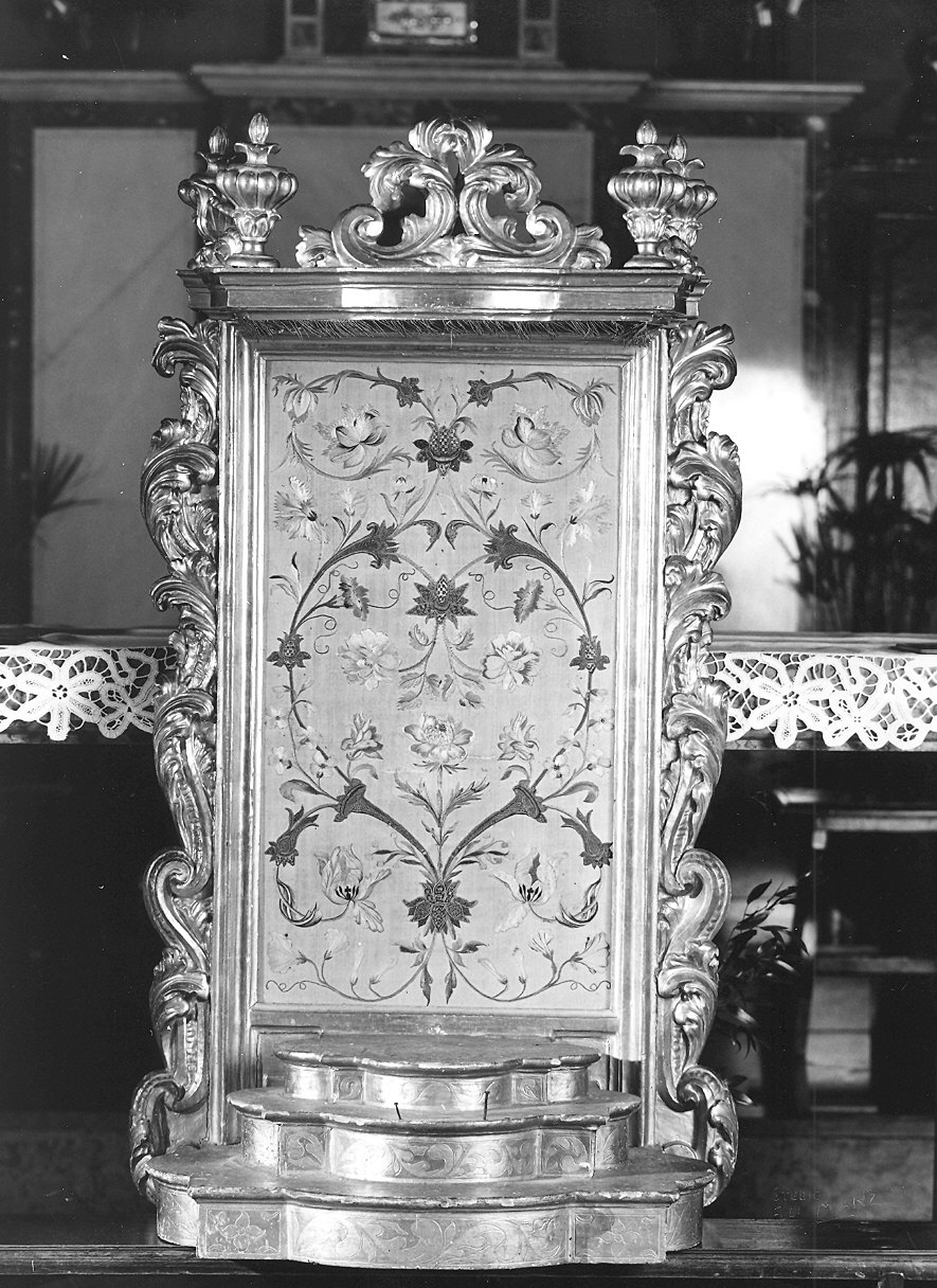 tronetto per esposizione eucaristica - bottega piacentina (sec. XVII)