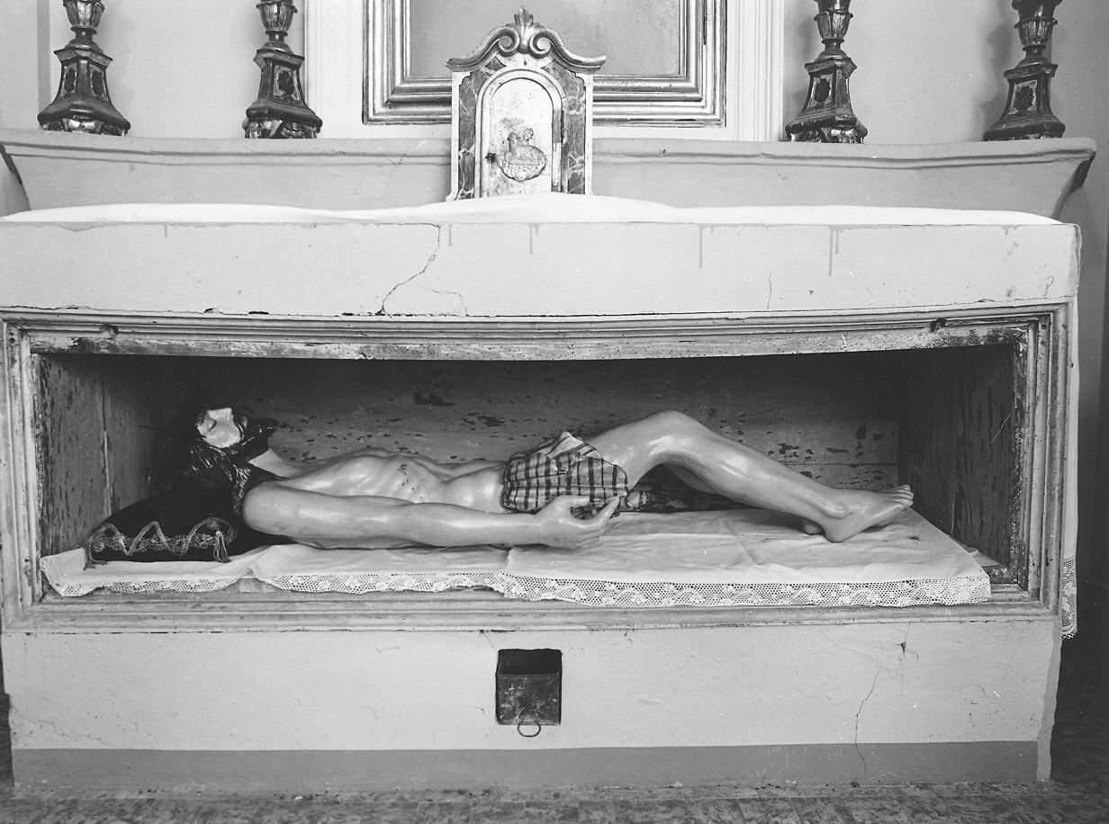Cristo morto (statua) - bottega piacentina (sec. XIX)