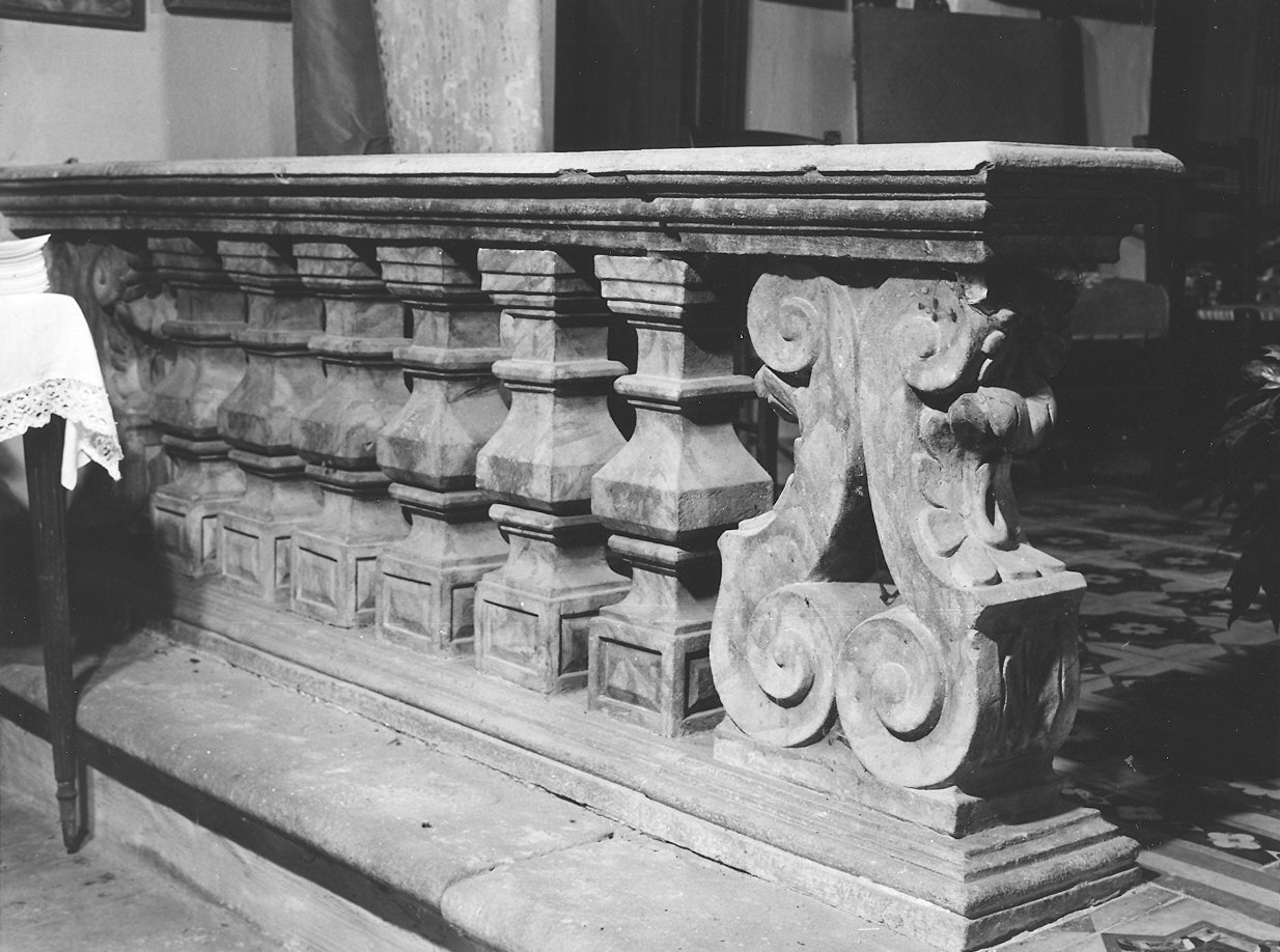 balaustrata di altare - bottega piacentina (sec. XIX)